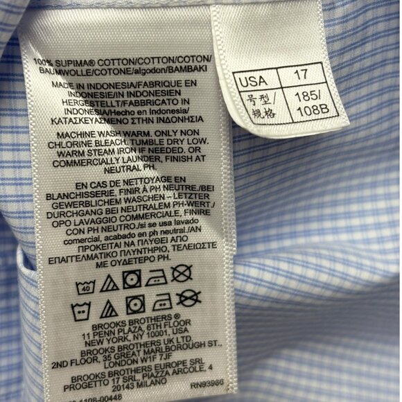 Brooks Brothers 1818 Supima Cotton Micro Check Original Polo Shirt - Picture 4 of 9